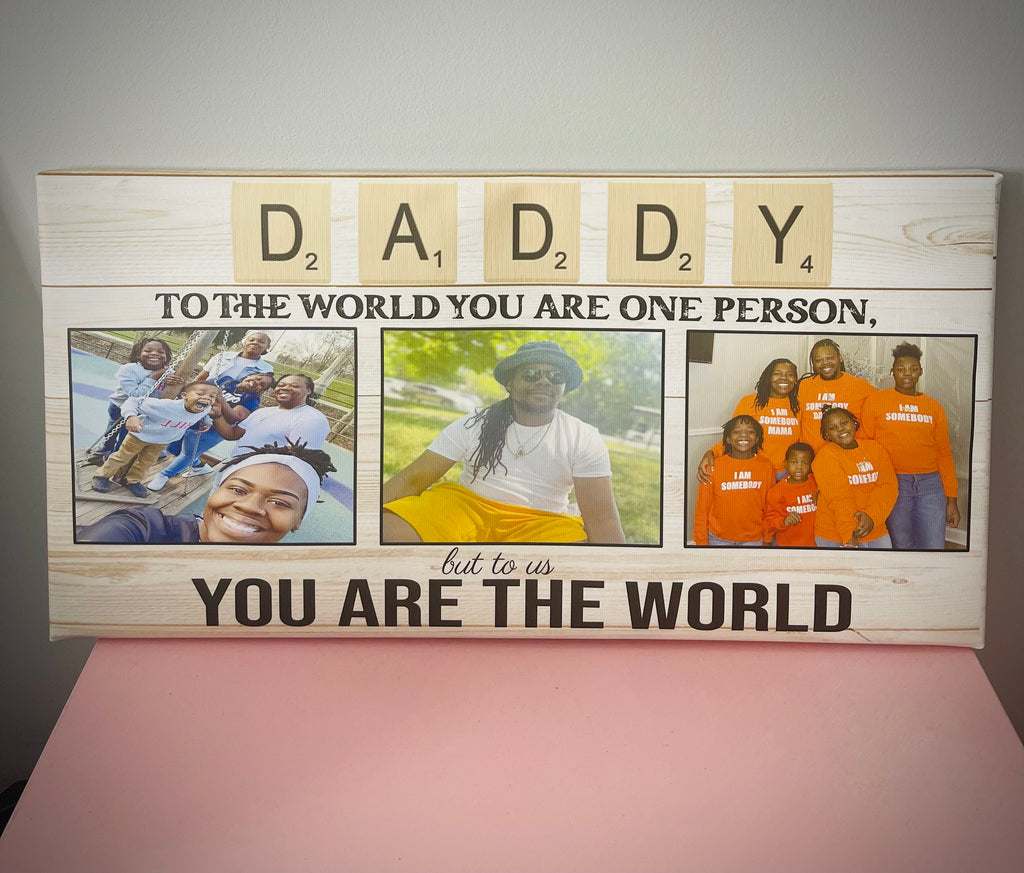 Custom DADDY 10X20 inch Canvas