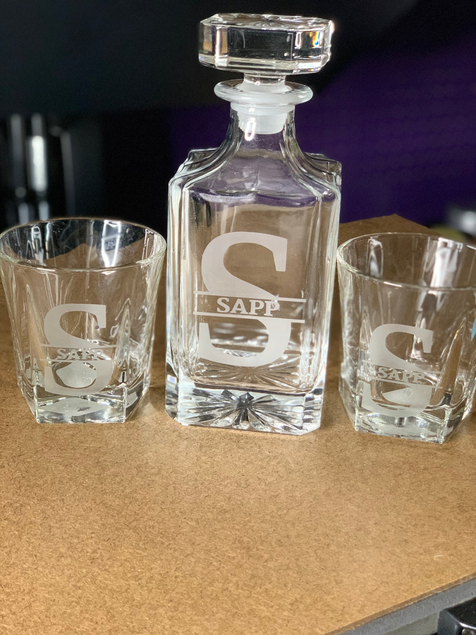 Custom Decanter Set