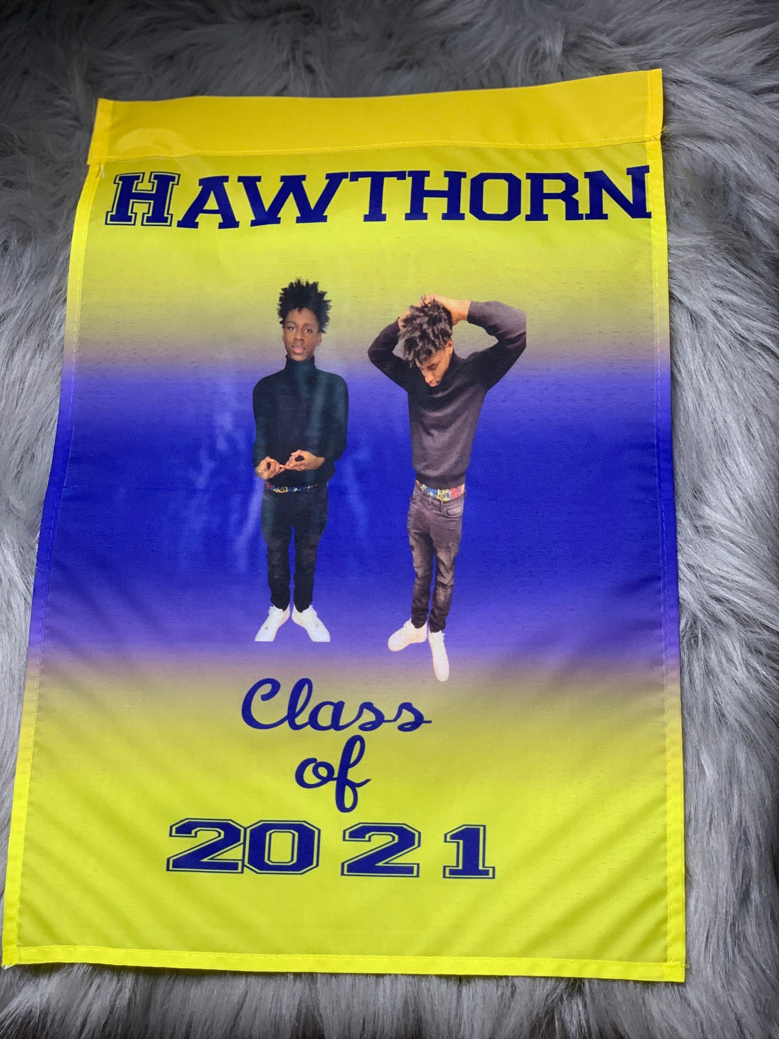 Custom Graduation Garden Flag